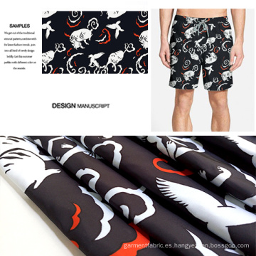 Diseño Animal poliéster cepillado a tela impresa de la ropa Casual de lujo